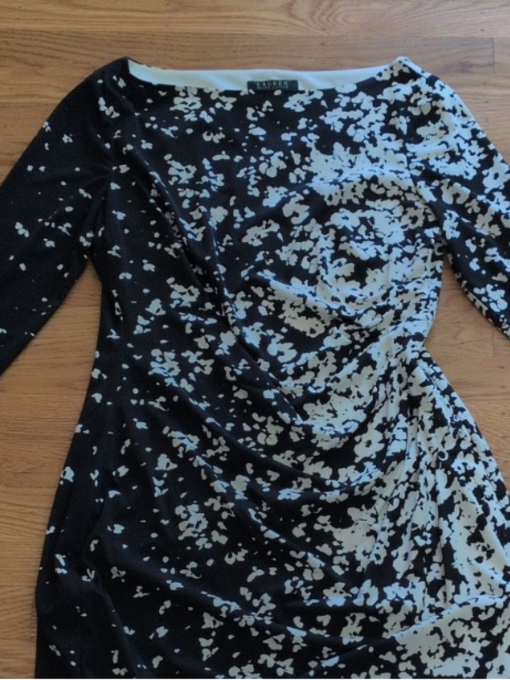 Black & White Patterned Women's Dress
